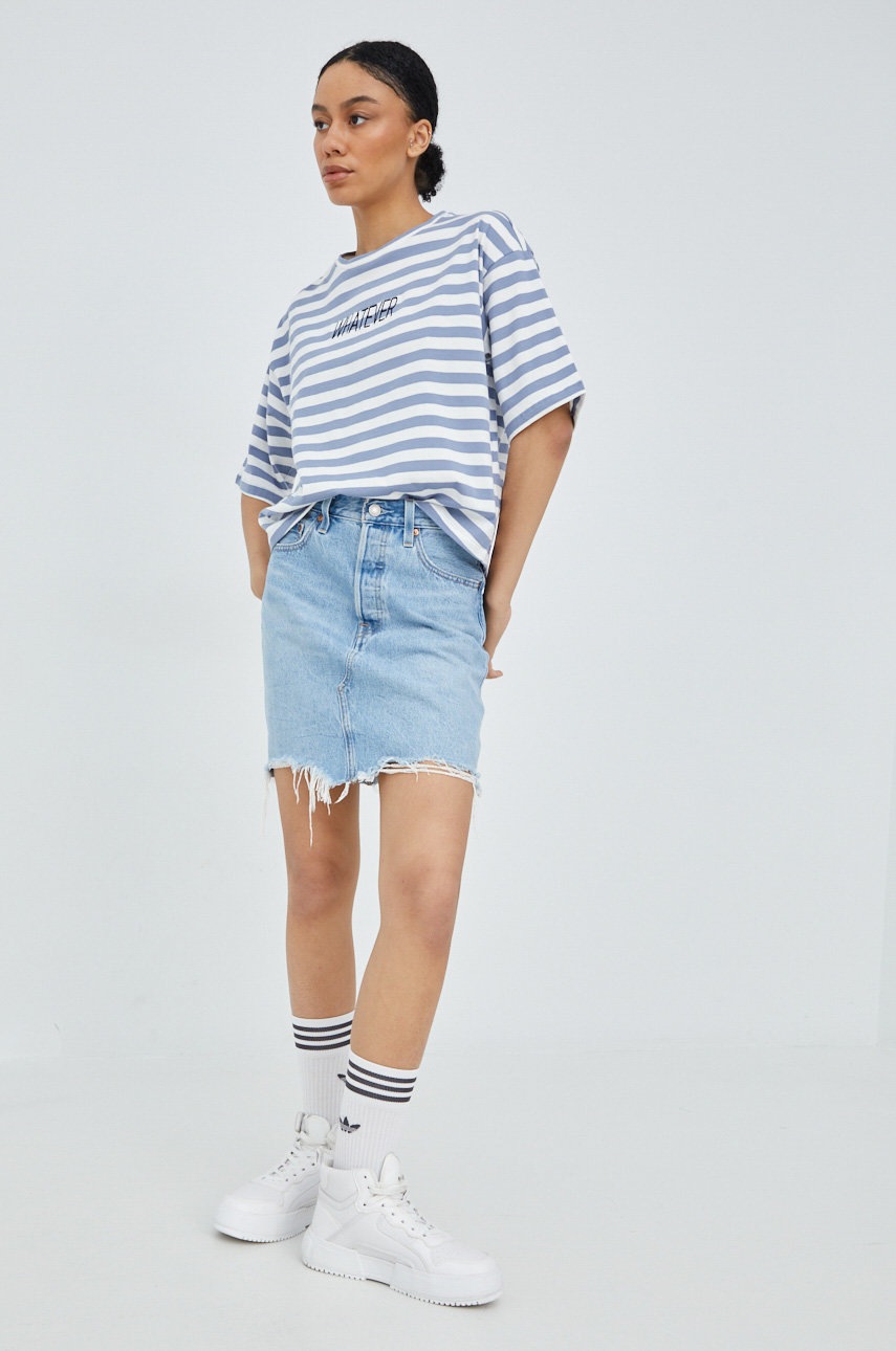 

Хлопковая футболка Vero Moda цвет фиолетовый