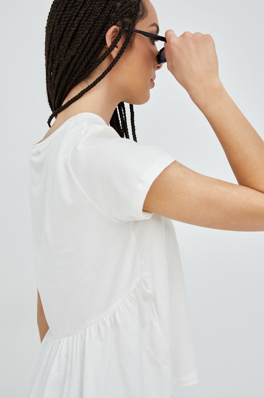 

Памучна тениска Vero Moda в бяло, Бял