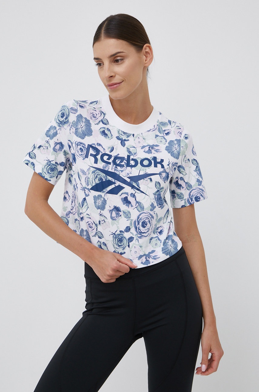 

Футболка Reebok HG7837 женский цвет белый