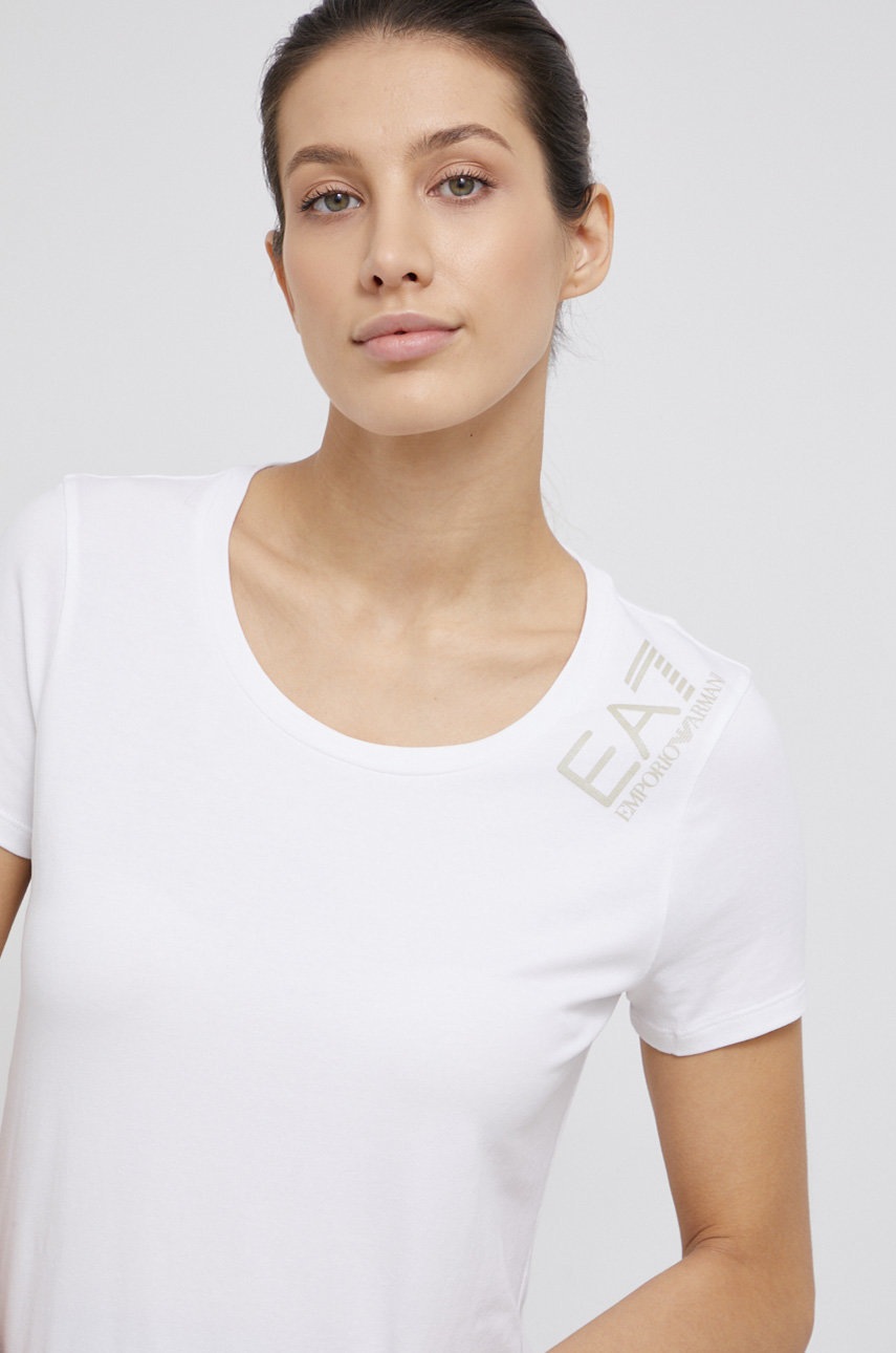 

EA7 Emporio Armani - Тениска, Бял