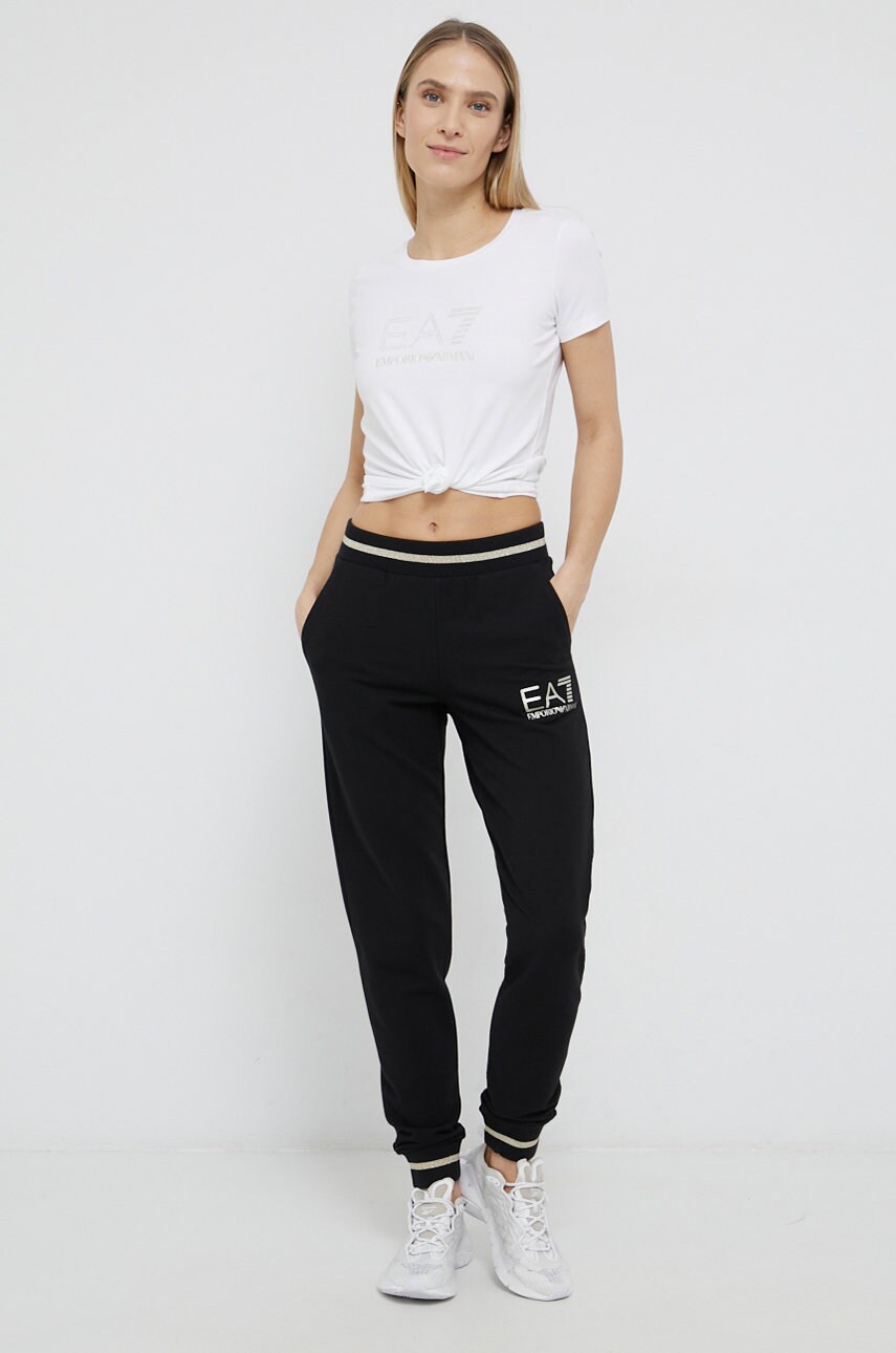 

Футболка EA7 Emporio Armani жіноча колір білий
