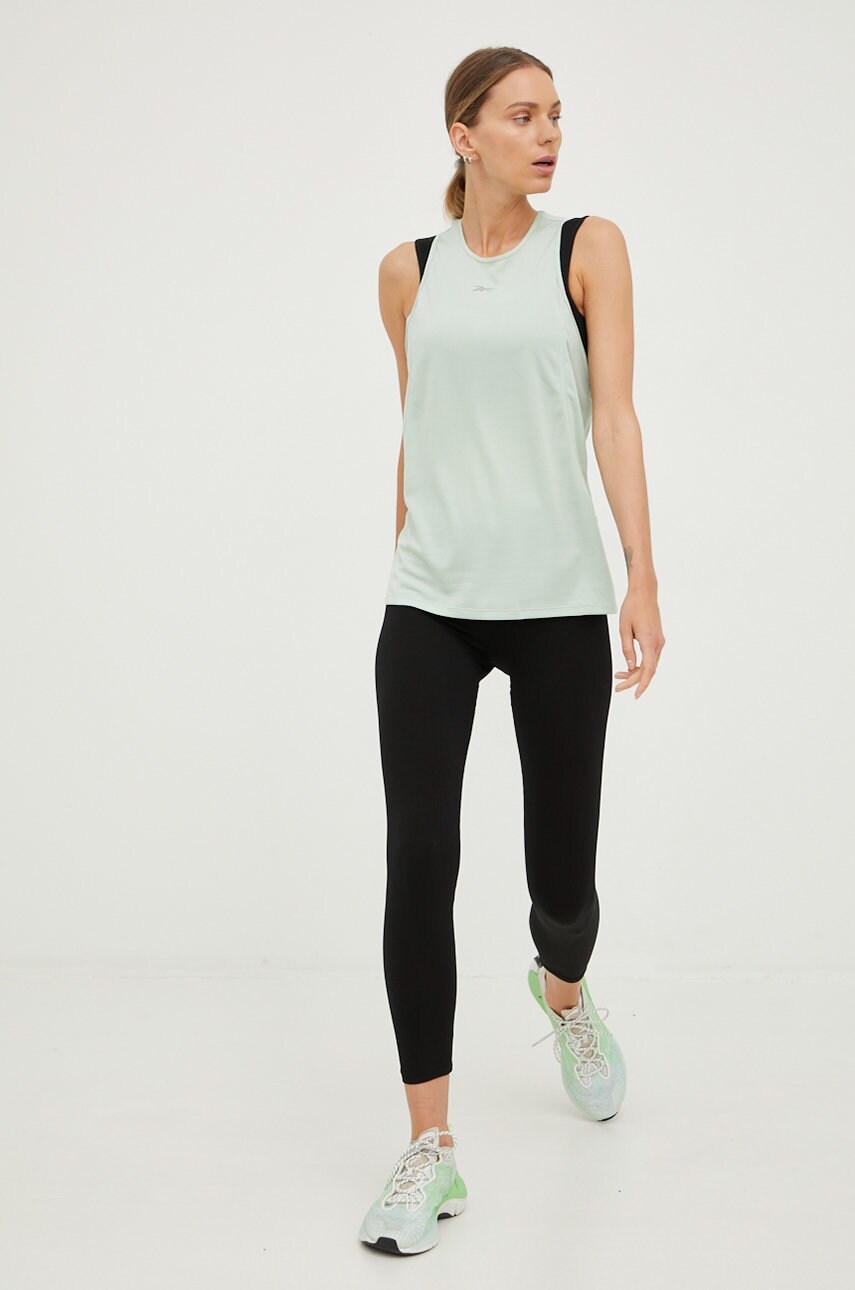 

Топ для бега Reebok Workout Ready цвет зелёный