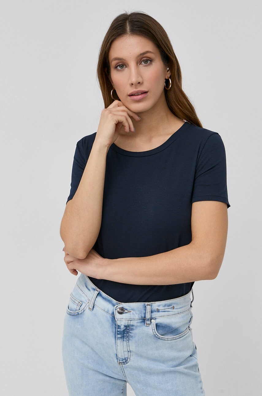Weekend max mara tricou femei, culoarea albastru marin