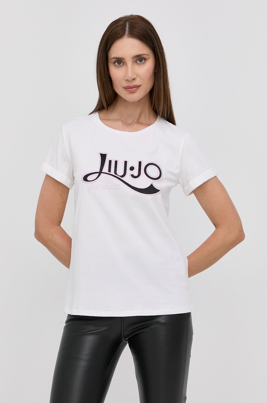 

Тениска Liu Jo дамски в бяло, Бял