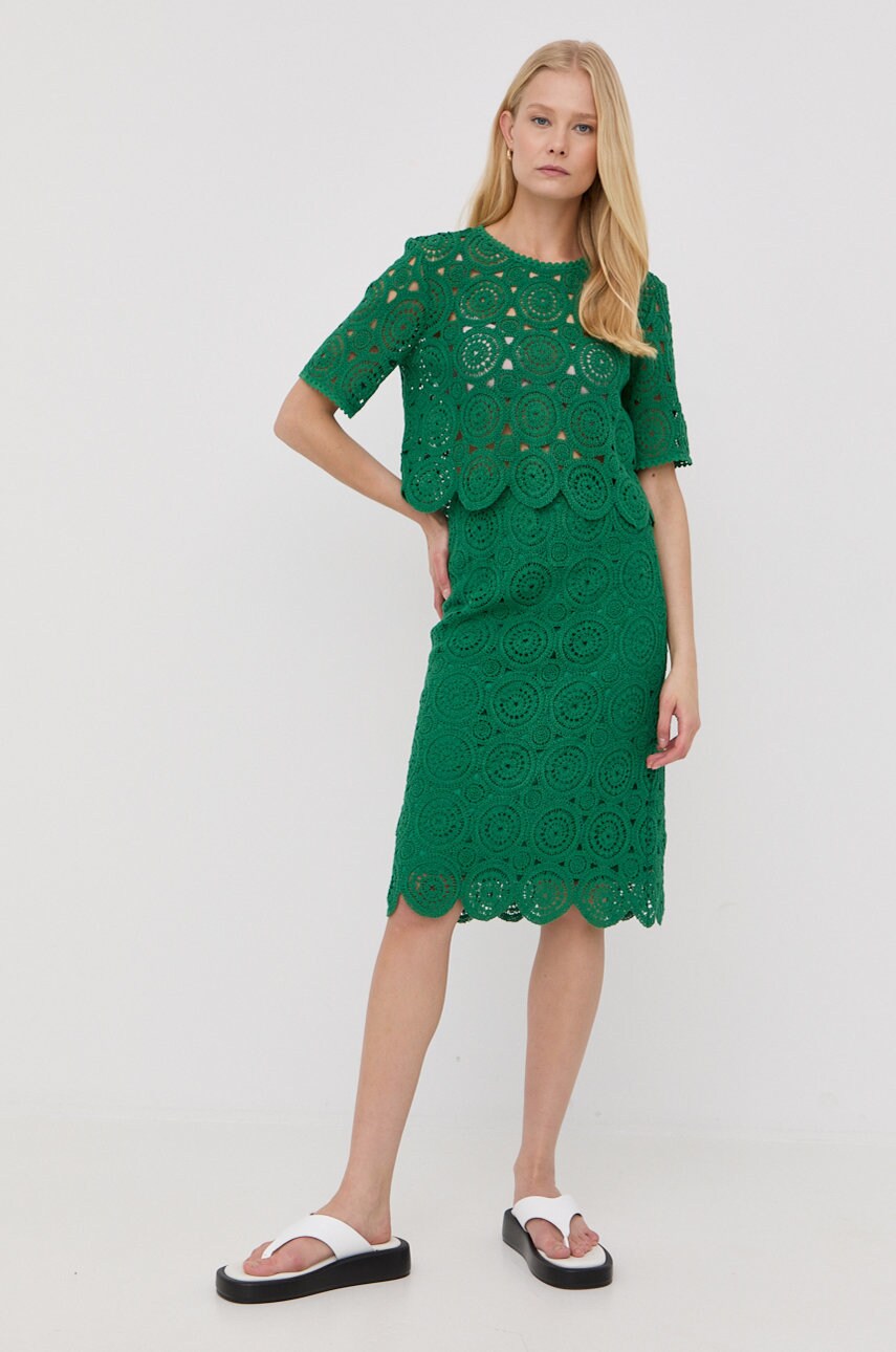 Max&co. bluza culoarea verde