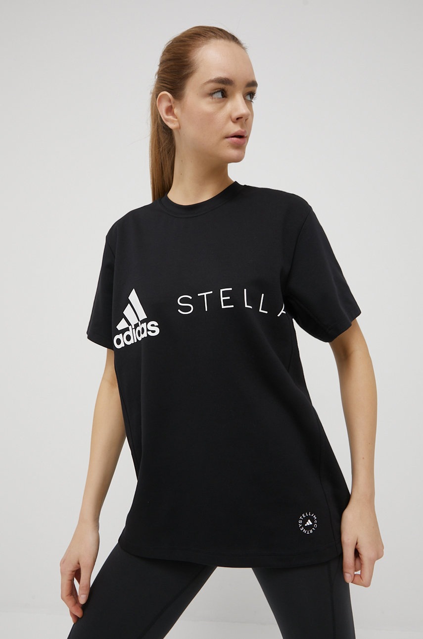 

Футболка adidas by Stella McCartney жіночий колір чорний