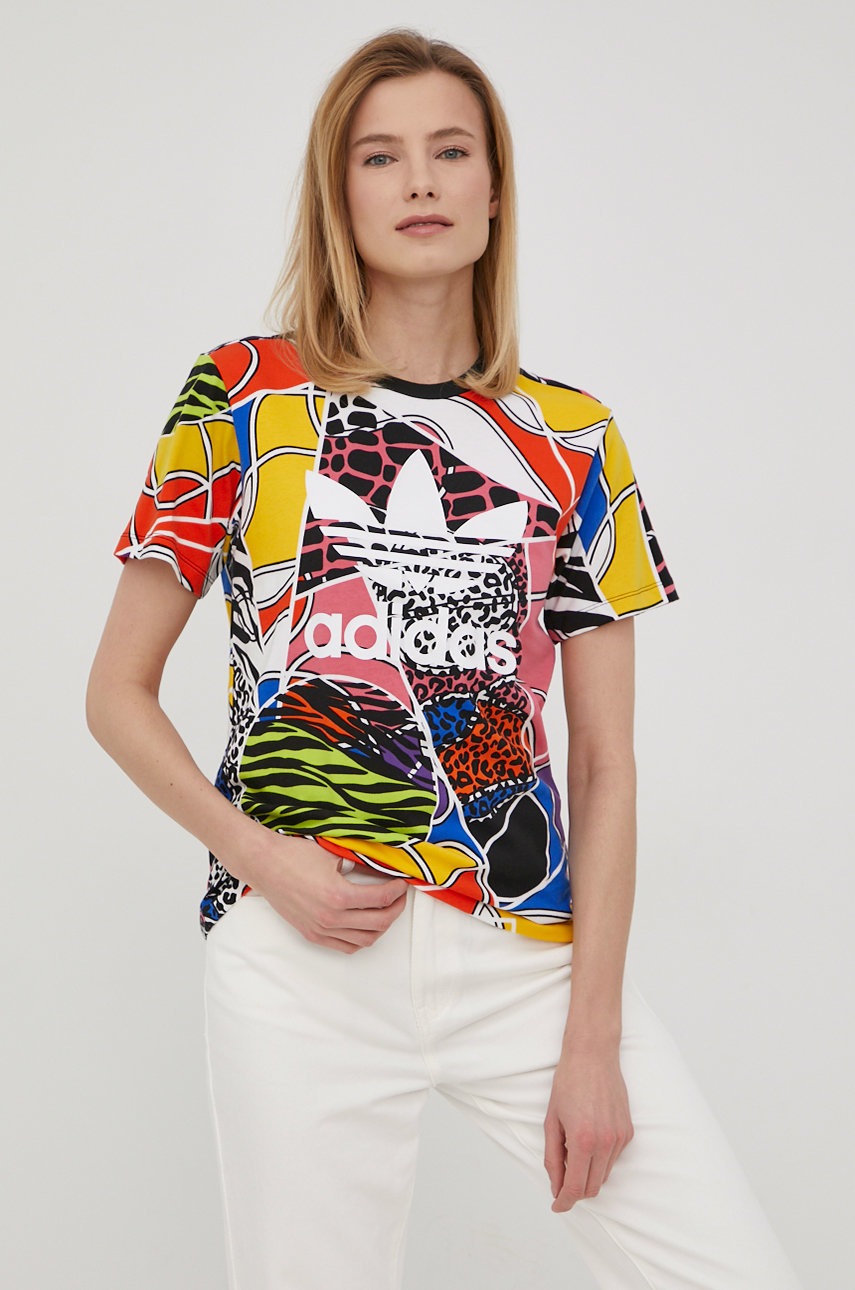 

Памучна тениска adidas Originals X Rich Mnisi HC4464, Многоцветен