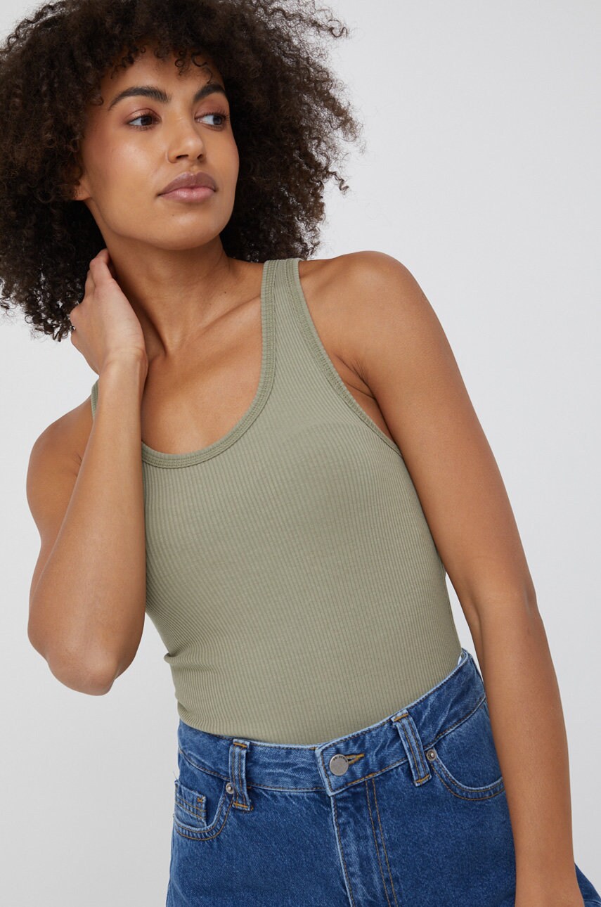Dr. denim top femei, culoarea verde