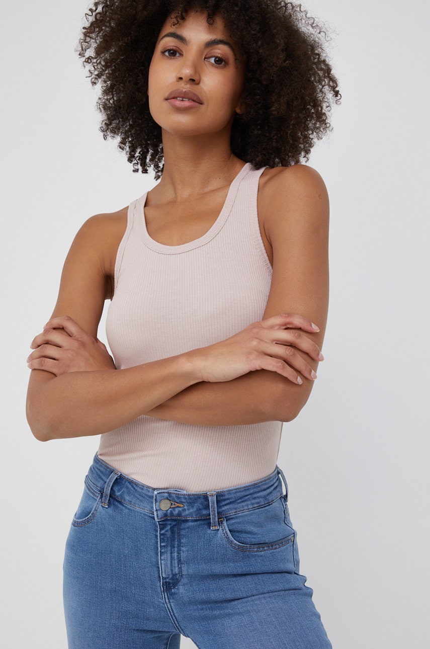 Dr. denim top femei, culoarea roz