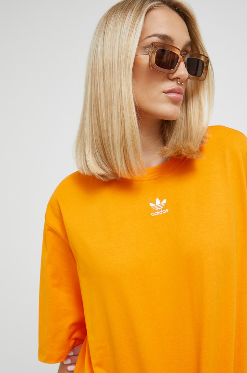 

Памучна тениска adidas Originals Adicolor в оранжево, Оранжев