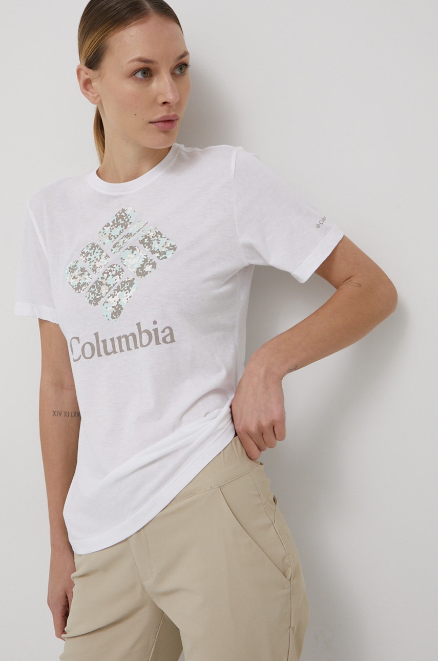 

Футболка Columbia женский цвет белый