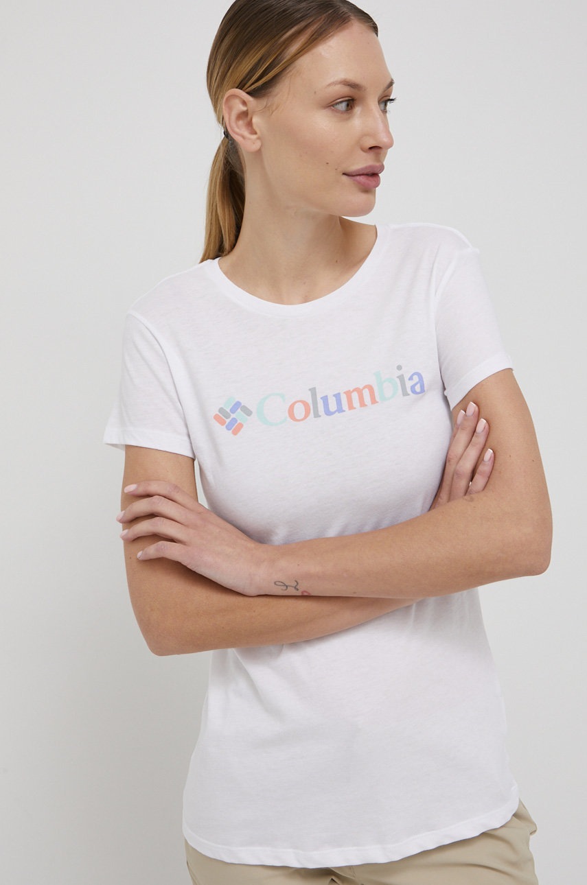 

Тениска Columbia дамски в бяло, Бял