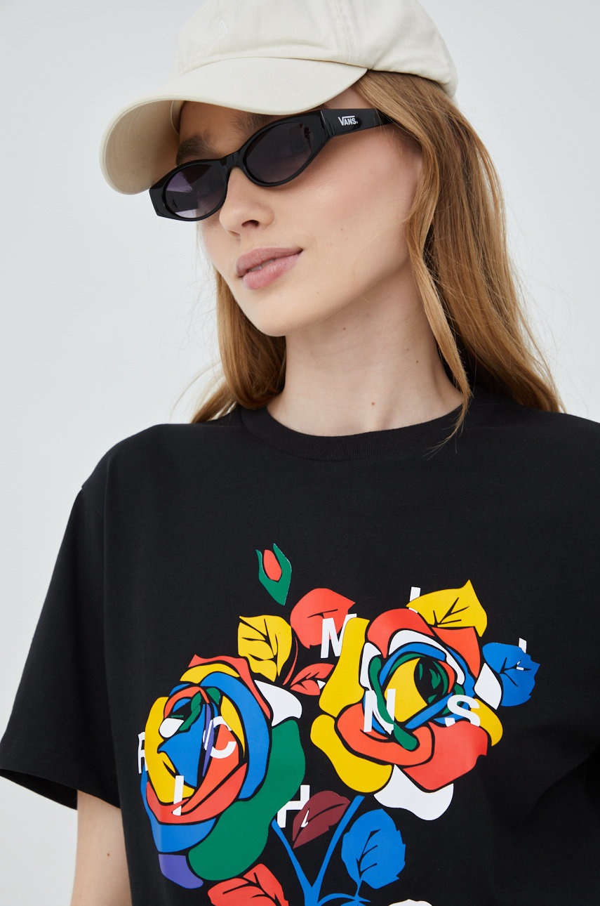 

Памучна тениска adidas Originals X Rich Mnisi HC4467 в черно, Черен