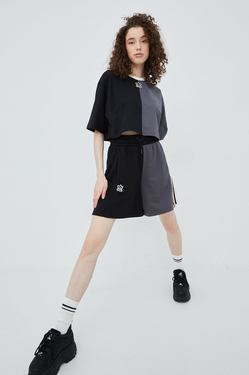 

Бавовняна футболка adidas Originals HT5979 колір чорний