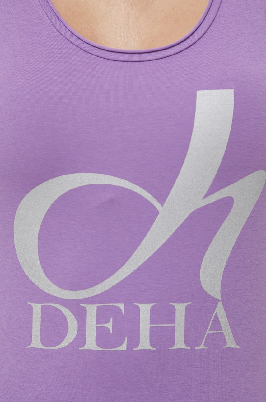 Top Deha γυναικεία, χρώμα: μοβ φωτογραφία