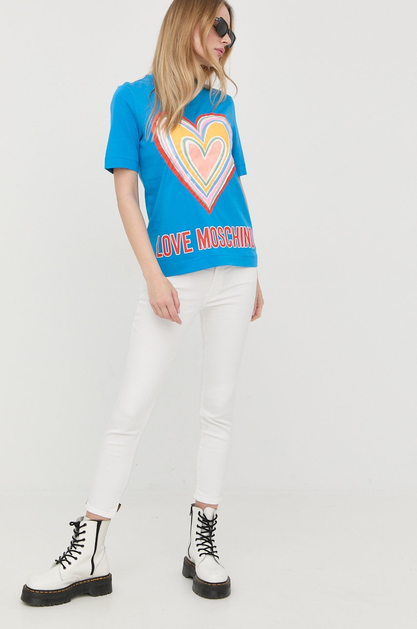 

Хлопковая футболка Love Moschino