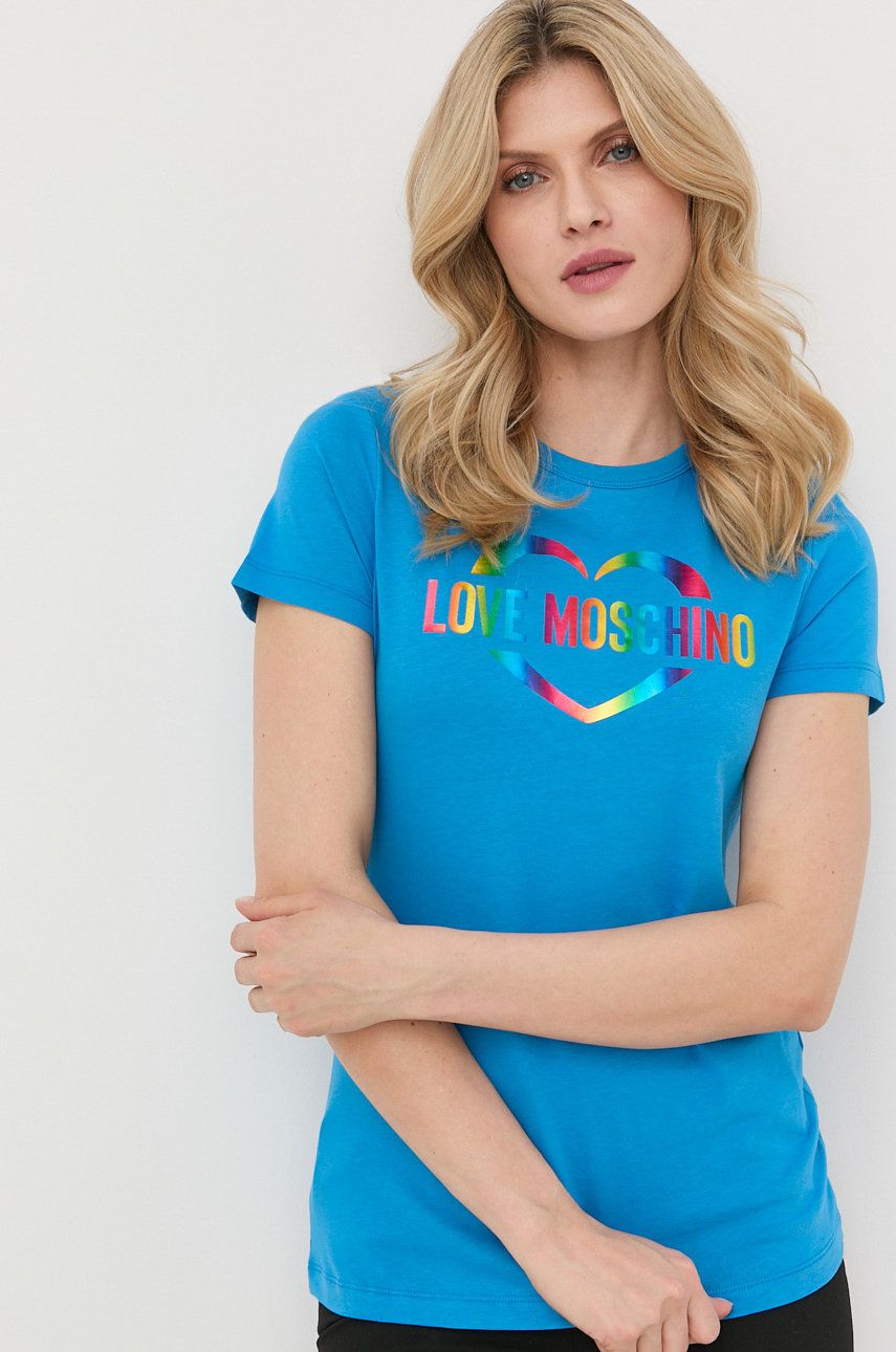 Love Moschino tricou din bumbac La Reduecre – Livrare și Retur Gratuit Femei 2023-09-29