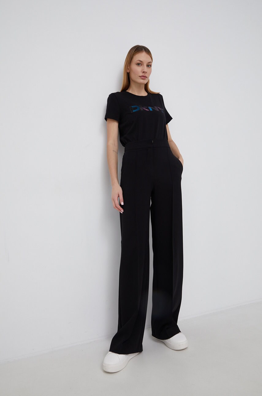 

Футболка Dkny жіночий колір чорний
