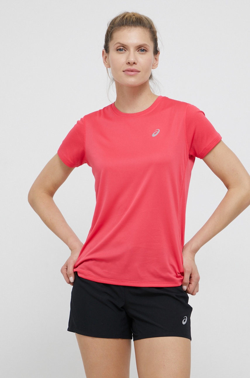 Asics Tricou De Alergare Culoarea Roz