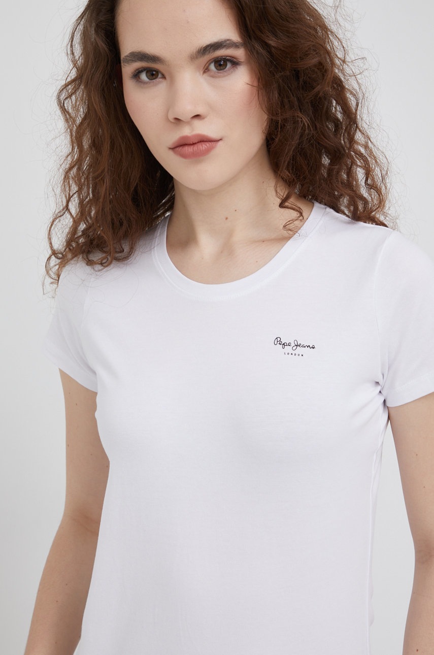 

Тениска Pepe Jeans Bellrose N дамска в бяло, Бял
