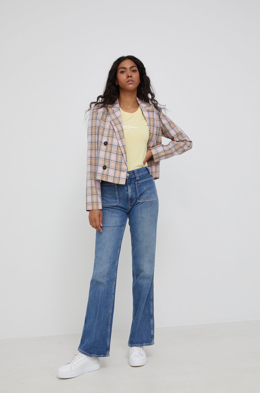 

Футболка Pepe Jeans New Virginia Ss N женская цвет жёлтый