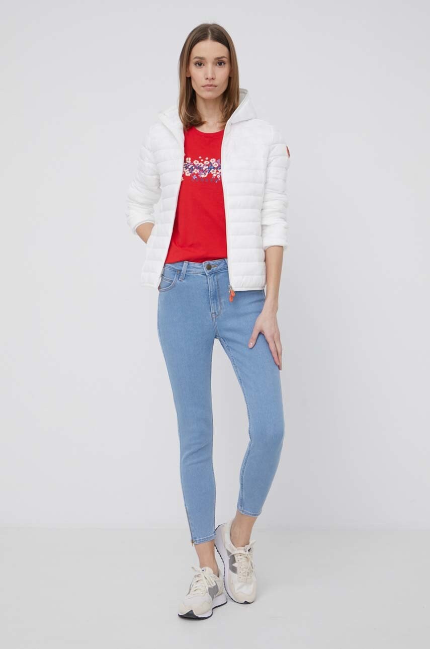 

Футболка Pepe Jeans Bego женская цвет красный