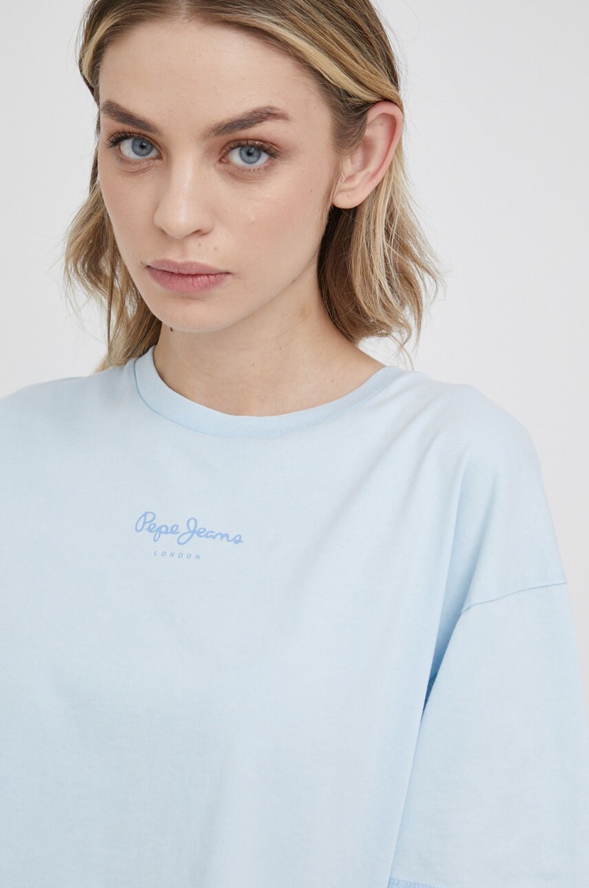 

Хлопковая футболка Pepe Jeans Nina