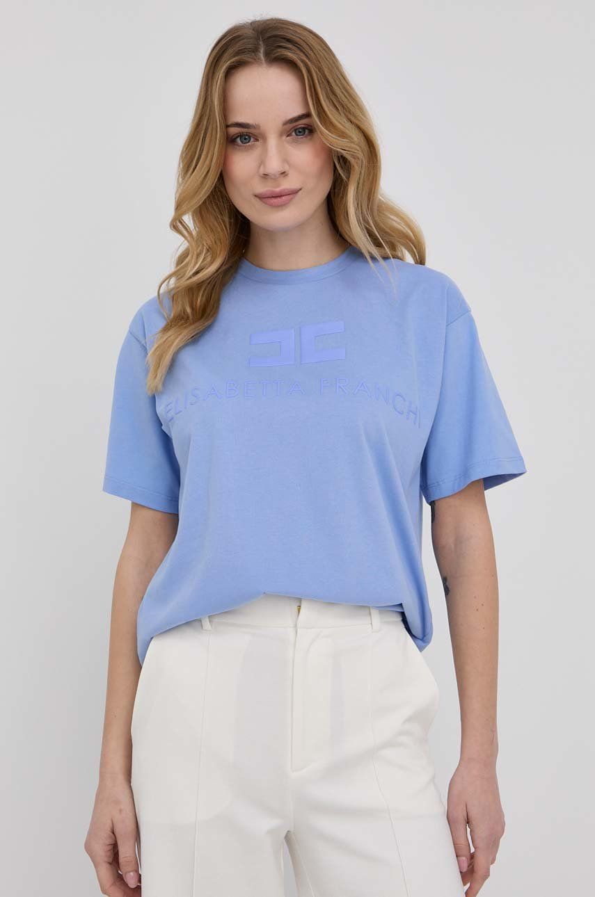 Elisabetta Franchi t-shirt bawełniany