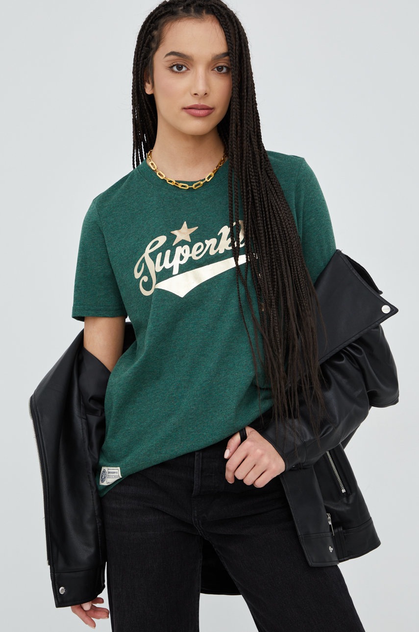 

Тениска Superdry в зелено, Зелен