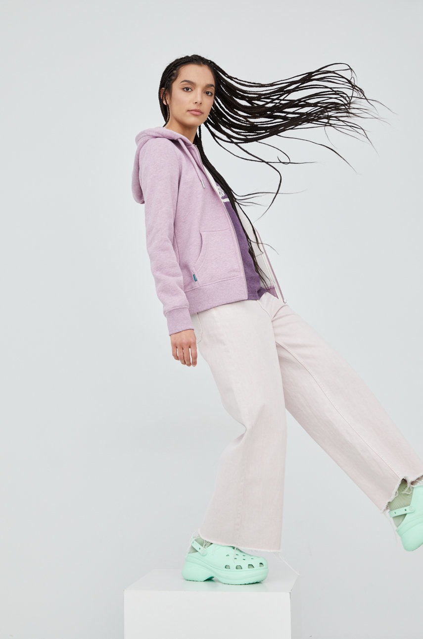 

Футболка Superdry женский цвет фиолетовый