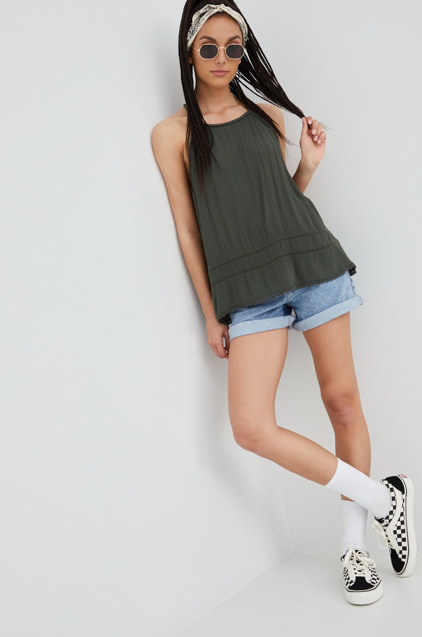 

Блузка Superdry цвет зелёный