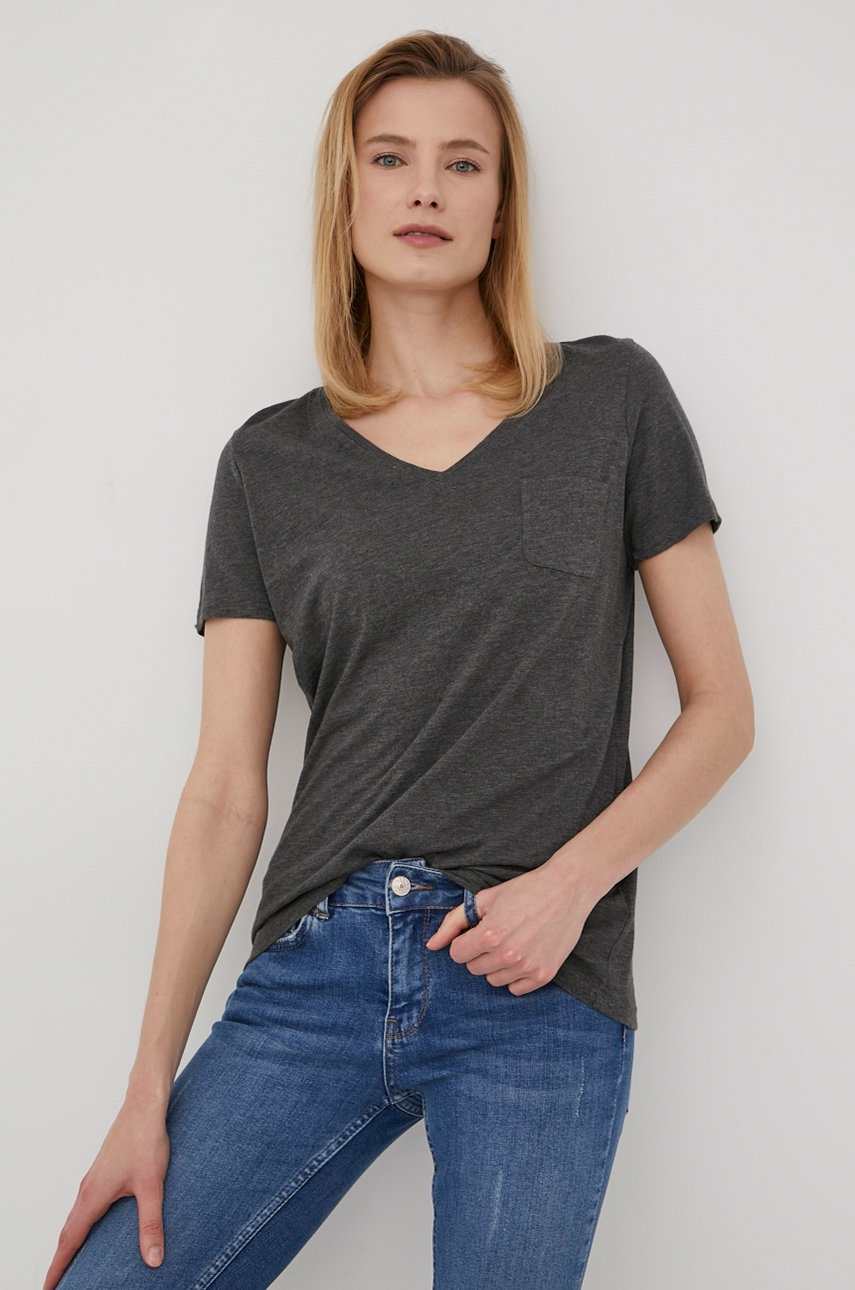 

Тениска Superdry дамски в сиво, Сив