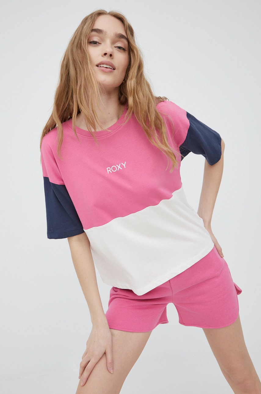 

Памучна тениска Roxy, Многоцветен