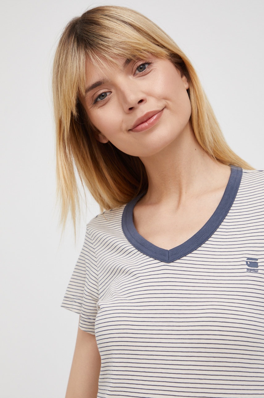 

Хлопковая футболка G-Star Raw цвет серый