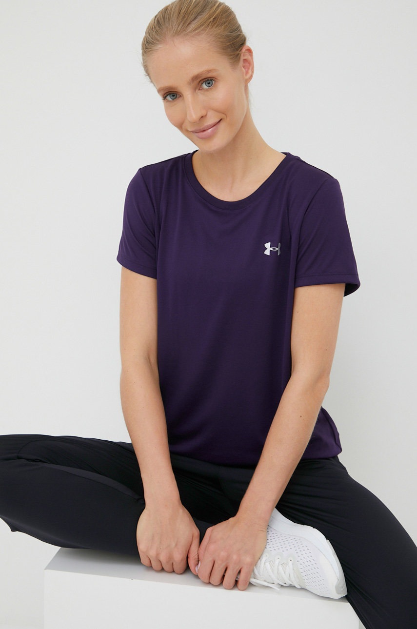 

Тениска за трениране Under Armour Tech 1277207 в лилаво, Виолетов