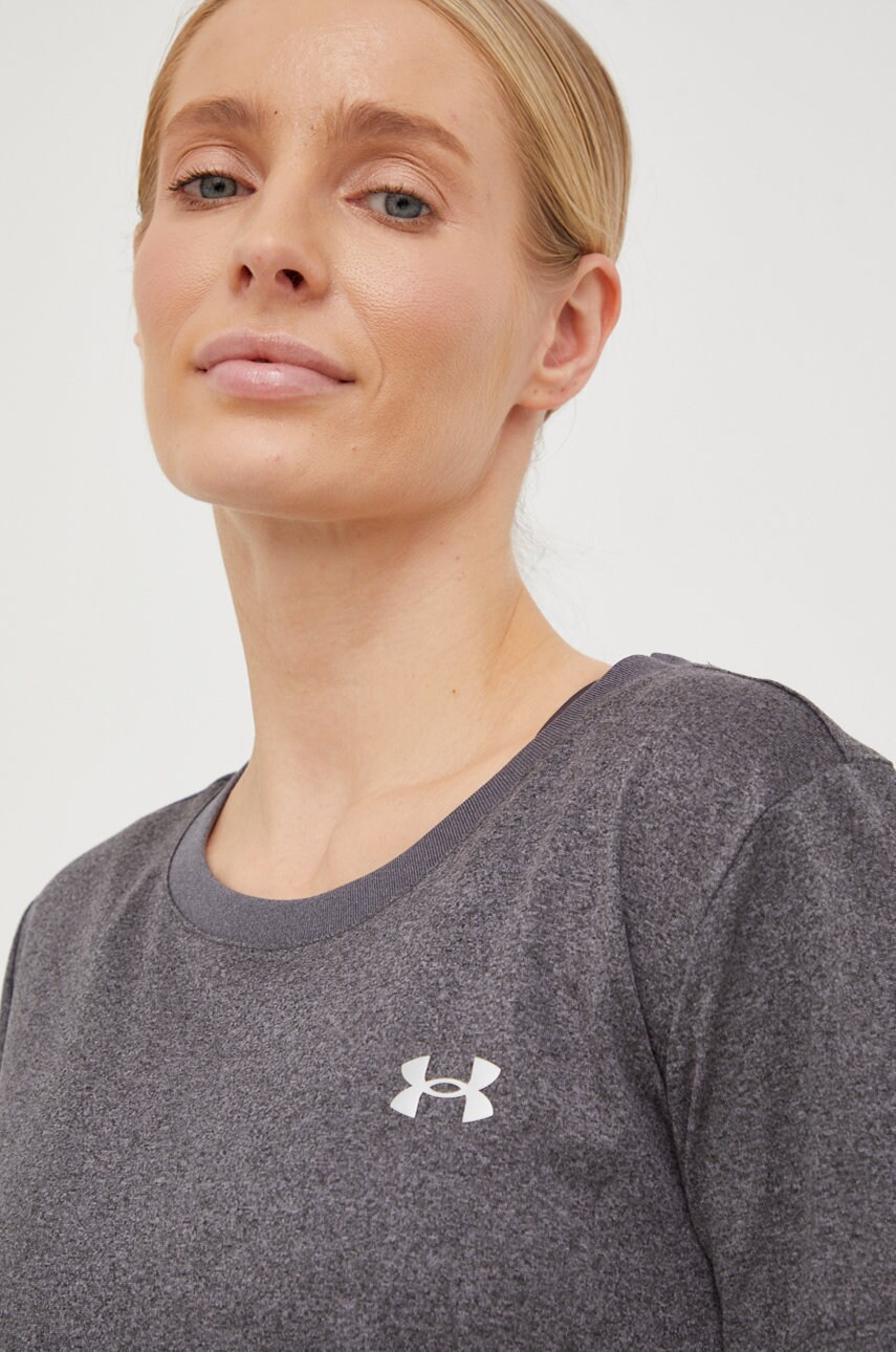 Under armour tricou de antrenament tech culoarea gri