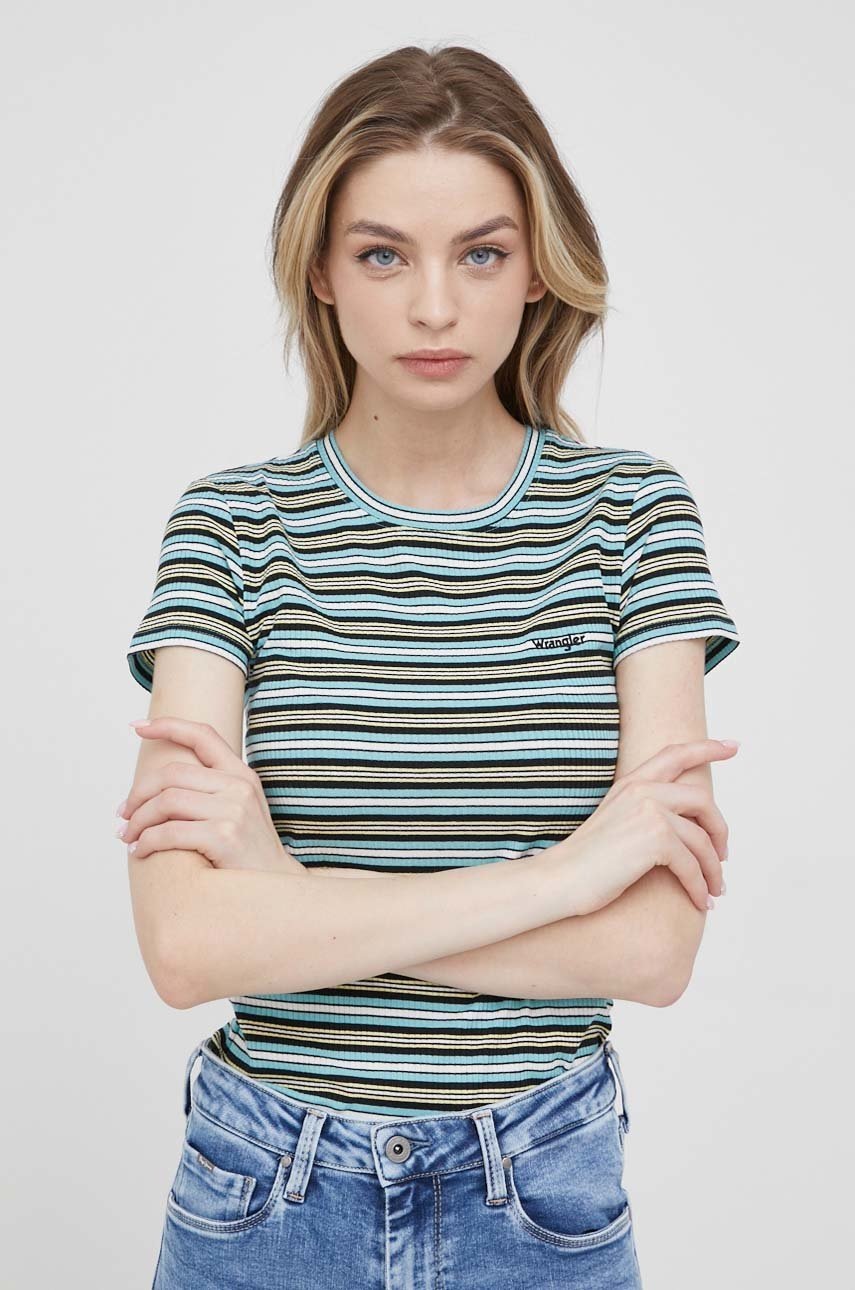 

Тениска Wrangler дамски, Син