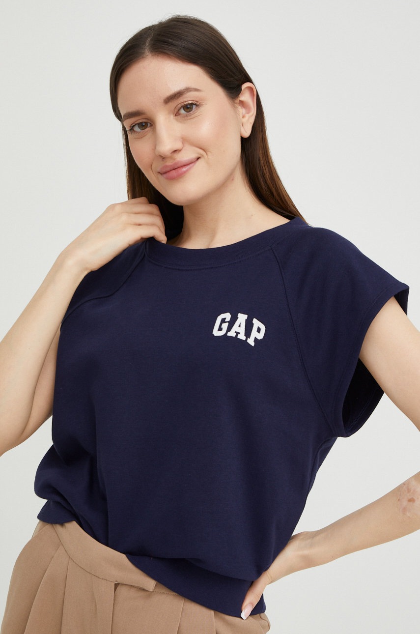 

Тениска GAP в тъмносиньо, Тъмносин