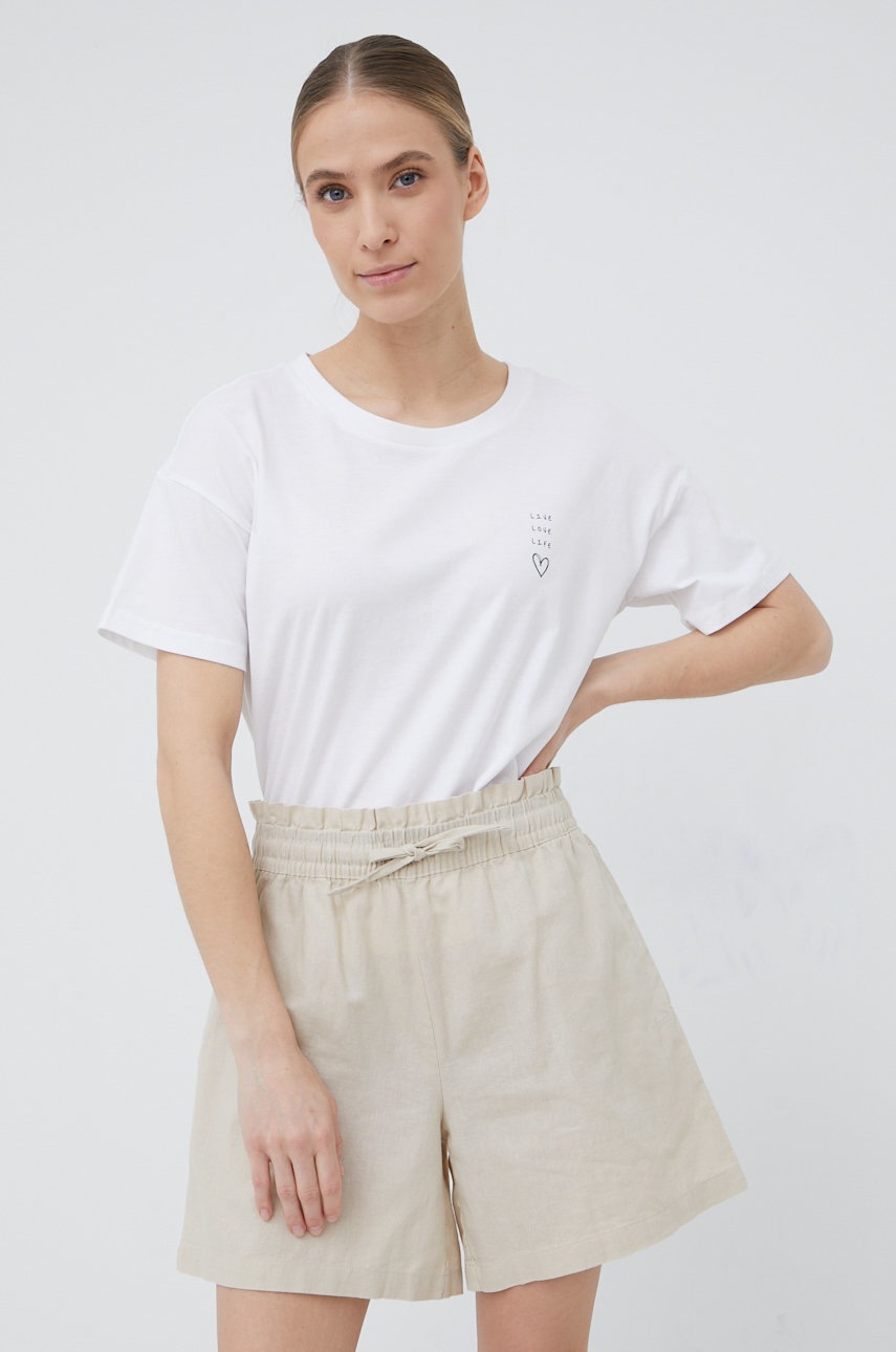 

Памучна тениска Outhorn в бяло, Бял