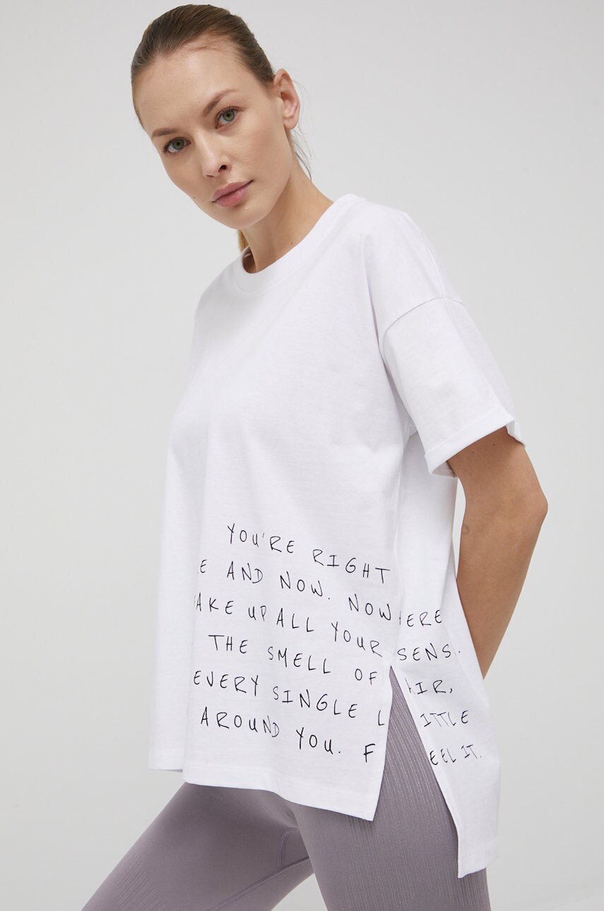 Outhorn tricou din bumbac culoarea alb