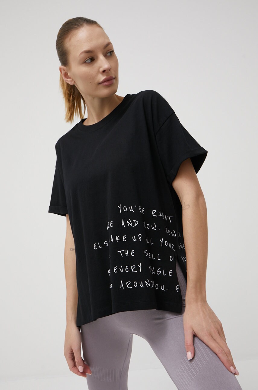 Outhorn tricou din bumbac culoarea negru