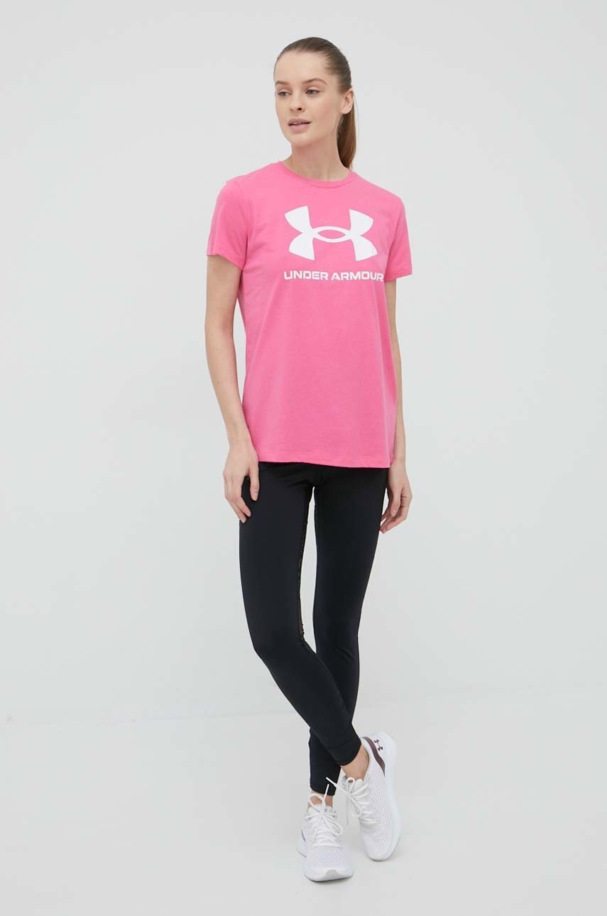 

Футболка Under Armour 1356305.634 женский цвет розовый
