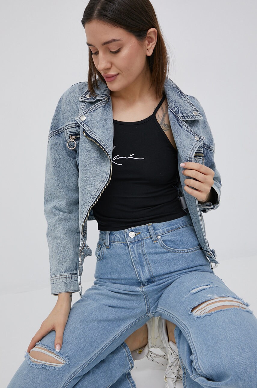 Karl kani top femei, culoarea negru