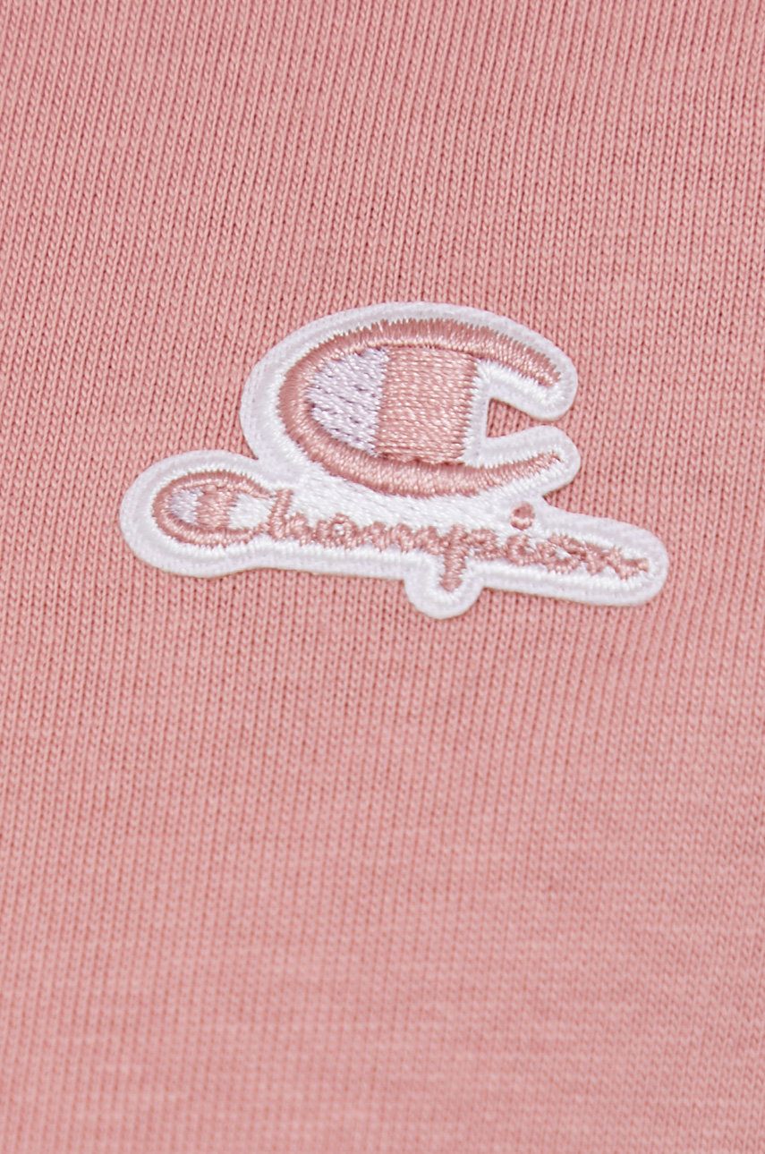 Champion t-shirt bawełniany 114928 kolor różowy