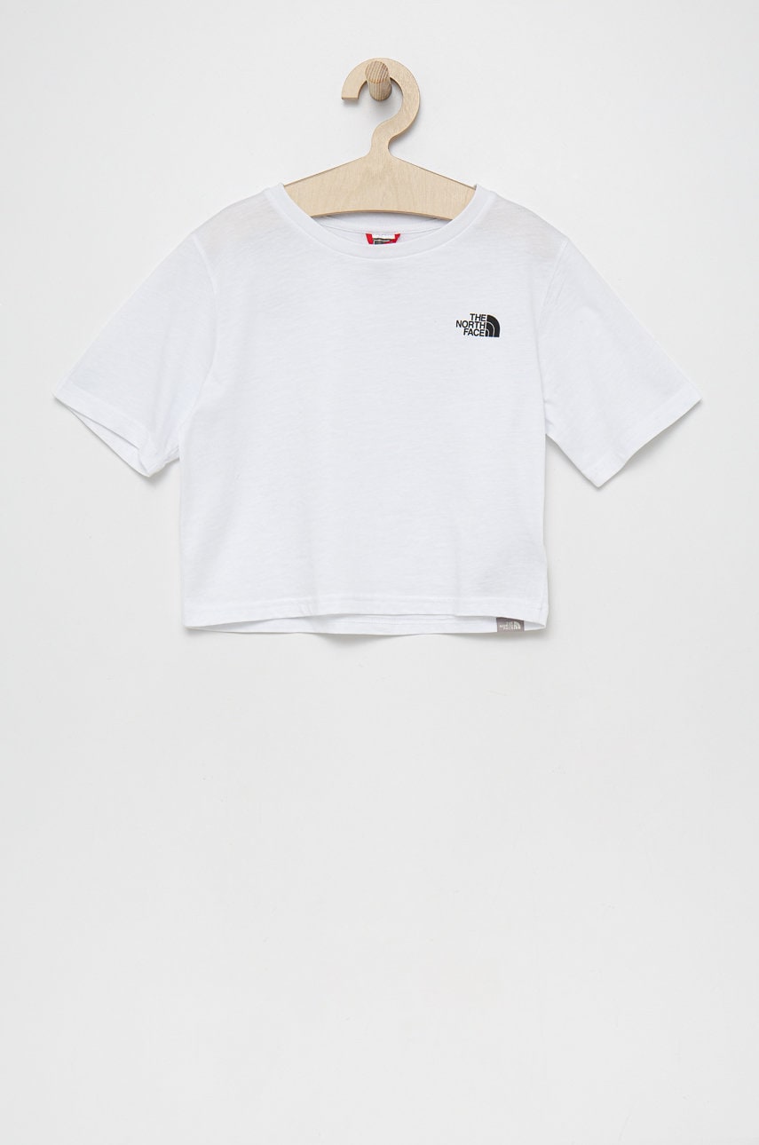 The North Face tricou din bumbac culoarea alb