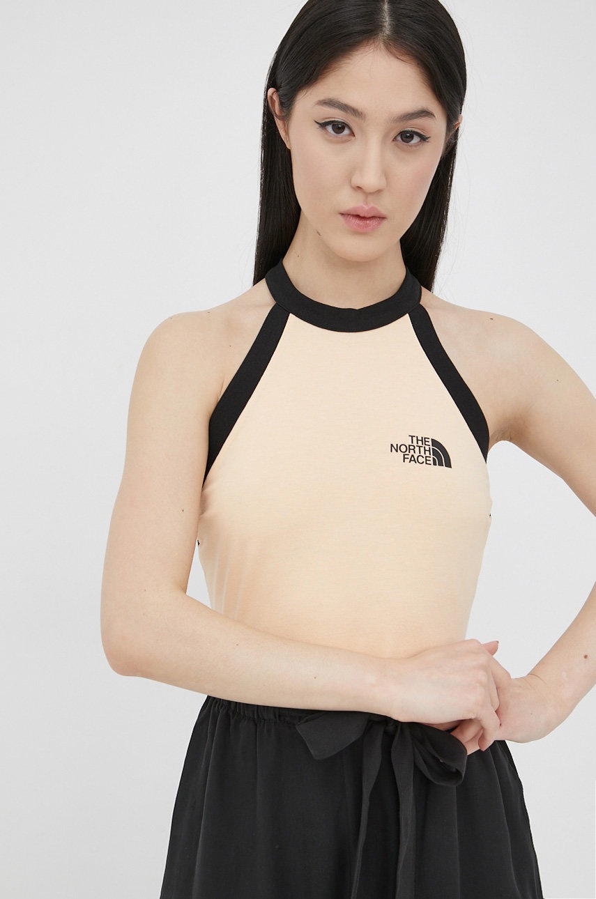 

Топ The North Face Black Box дамски в оранжево, Оранжев