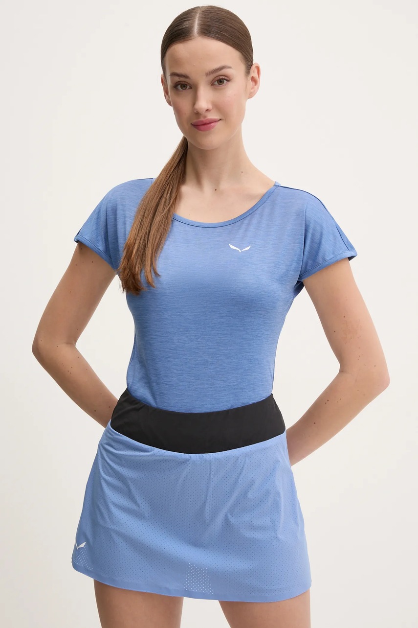 Salewa tricou sport Puez Melange culoarea gri, 00.0000026538