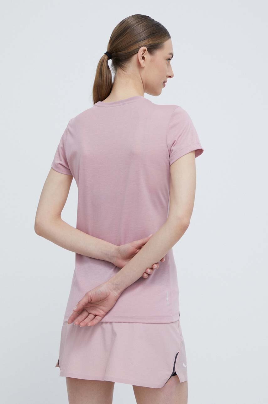 Αθλητικό μπλουζάκι Salewa Solidlogo χρώμα: ροζ φωτογραφία