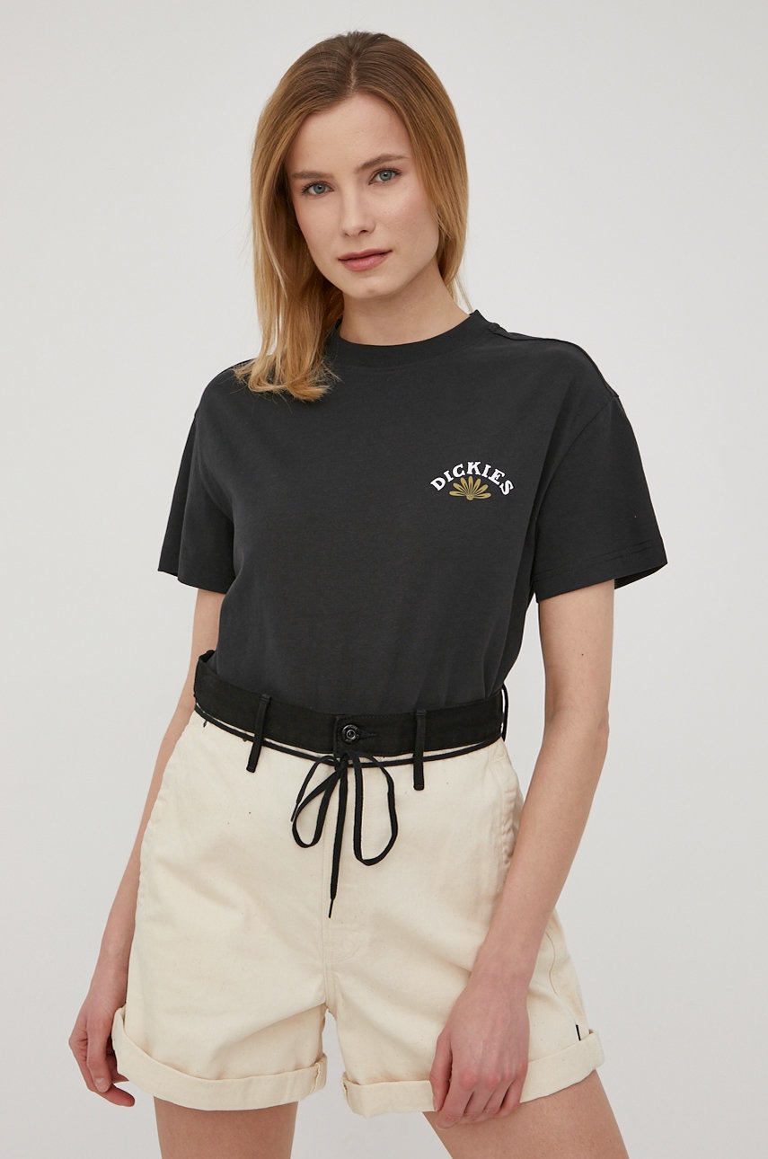 

Бавовняна футболка Dickies колір чорний