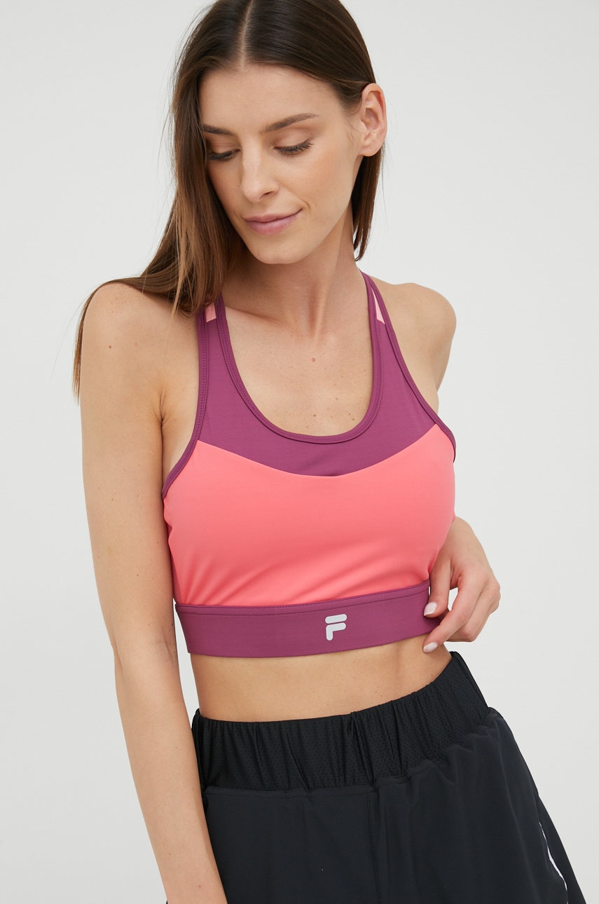 Fila Sutien Sport Rabenau Culoarea Roz, Modelator